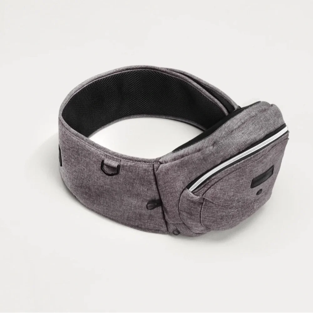 Padded Kids Hip Seat Carrier Bib - Gray